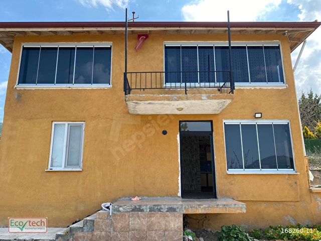 Pancarlık Köyü 1457 m2 arsa içi 2 katlı ev - Görsel 3
