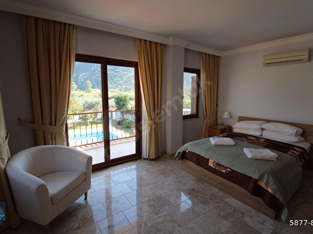 Muğla dalyan da 3+1 müstakil havuzlu uzun dönem kiralık villa - Görsel 17