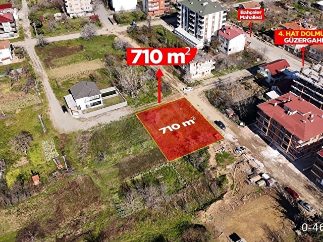 SATILIK VEYA KAT KARŞILIĞI BAHÇELERDE 4 KAT İMARLI 710 M KARE ARSA