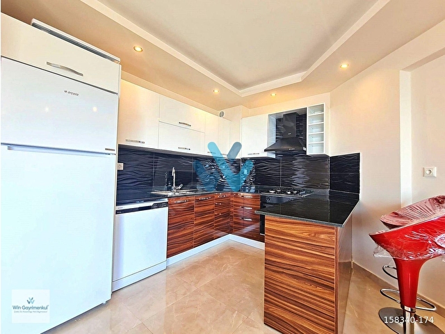 WİN’DEN SUNSET’TE DENİZ MANZARALI FULL EŞYALI KİRALIK 1+1 - Görsel 12