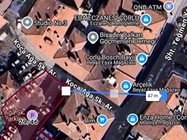 SATILIK yada Kat Karşılıği, ÇORLU, BİTİŞİK 6KAT TİCARİ imar ARSA - Görsel 19