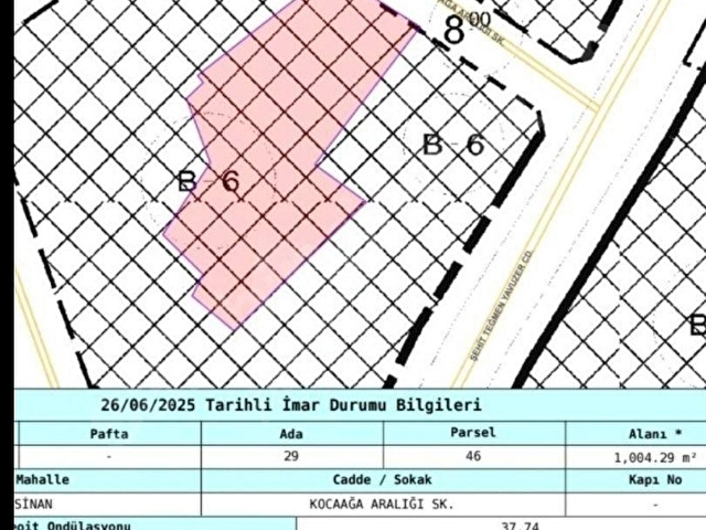 SATILIK yada Kat Karşılıği, ÇORLU, BİTİŞİK 6KAT TİCARİ imar ARSA - Görsel 9