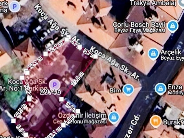 SATILIK yada Kat Karşılıği, ÇORLU, BİTİŞİK 6KAT TİCARİ imar ARSA - Görsel 8