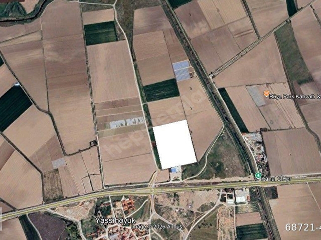 YASSIHÖYÜK MAHALLESİNDE ANAYOL YAKINI SATILIK TARLA HİSSESİ