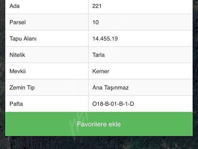 Bodrum akyarlarda satılık 14.455 m2 tarla