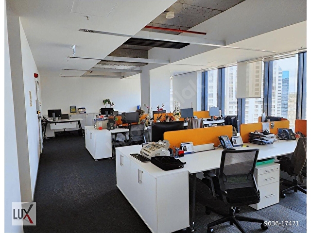 Maslak A Plus Plazada 640m2 Dekorasyonlu Kiralık Ofis / LUX - Görsel 11