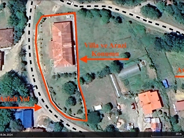 270 m2 tek katlı villa 1331 m2 bahçeli Geçen köyü - Görsel 12