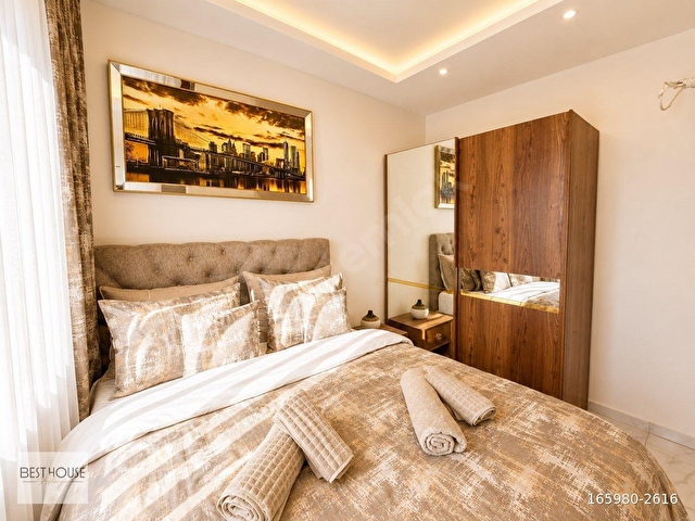 ALANYA AVSALLAR SATILIK 1+1 DAİRE LÜKS MOBİLYALI KAÇMAZ FIRSAT! - Görsel 9