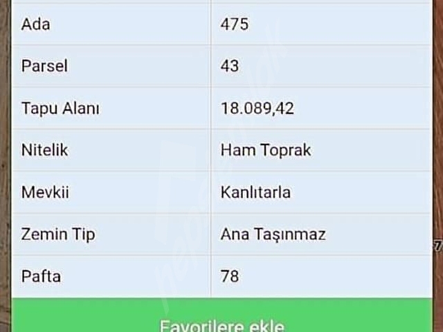 Isparta yalvaç salur 17891m2 tarla - Görsel 8