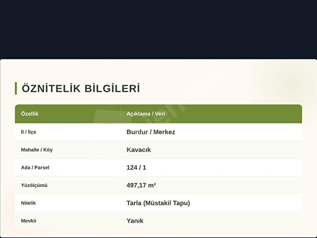 BURDUR MERKEZ KAVACIKTA 497 METREKARE SATILIK CEVİZ BAHÇESİ! - Görsel 4