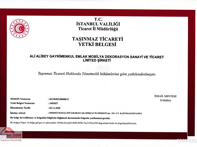 HADIMKÖY ÖMERLİ KİPTAŞ GİRİŞTEKİ B BLOKTA 2+1 SATILIK BOŞ DAİRE - Görsel 14