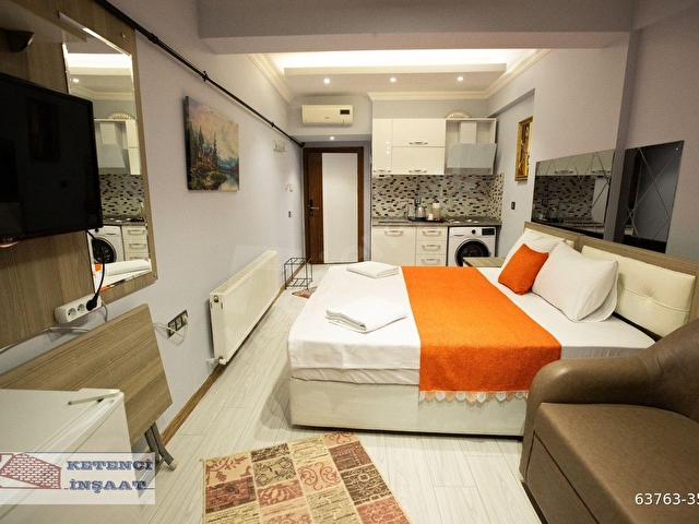 ESPARK VE A.Ü. YAKINI TEK KİŞİLİK 1+0 ULTRA LÜKS DAİRE ABONELİKLER AÇIK - Görsel 4