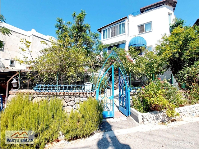 Bodrum Turgutreiste 5+2 deniz manzaralı satılık triplex - Görsel 6