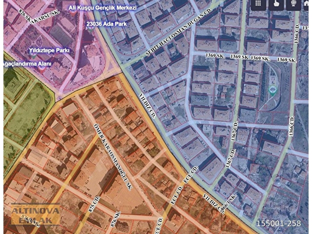 ULUBEYDE 1.8 EMSALLİ, 190 M2, YILDIZ CADDESİ ÜSTÜ SATILIK ARSA!