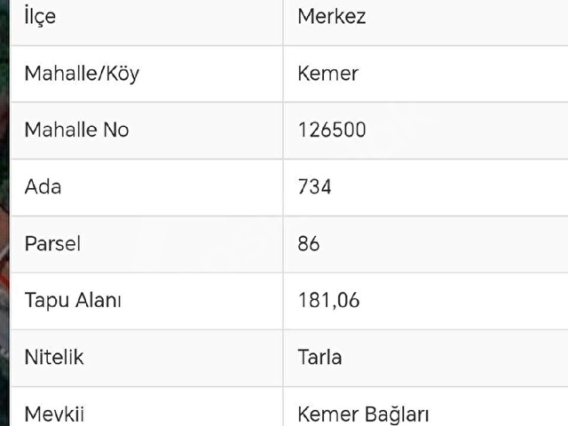 AYKUN EMLAK TAN KEMER MAHALLESİNDE SATILIK 1762 M2 SATILIK ARSA - Görsel 24