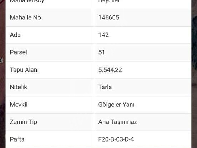 BEYCİLERDE MÜSTAKİL TAPULU 5.444 M2 TARLA - Görsel 6