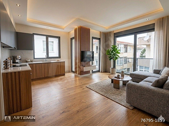 ▃ARTEMİN▃KÜÇÜKYALI ÇINARDA BALKONLU 2.KAT 65m² SIFIR 1+1! - Görsel 2