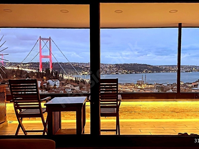 METEdn Boğaz Manzaralı,Ultralux,Mobilyalı,Teraslı,3+1 Dubleks - Görsel 3