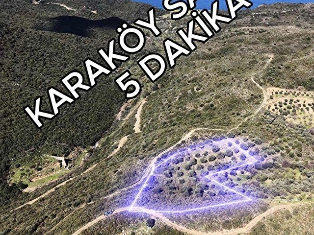 Datça karaköy mahallesi 8533 m2 deniz manzaralı satılık tarla - Görsel 21