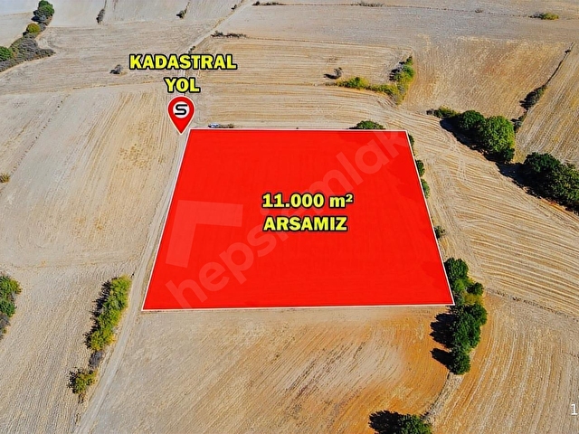 PEHLİVANKÖY TİLKİPINAR MAHALLESİNDE YOLA CEPHE 11.000 M2 TARLA - Görsel 10