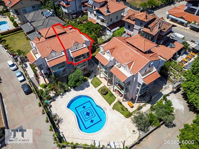 TT EMLAKTAN MARMARİS İÇMELER DE  DOĞA MANZARALI HAVUZLU SATILIK 2+1 GENİŞ DUBLEKS DAİRE - Görsel 23