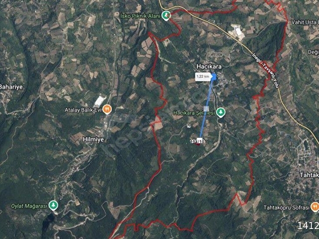 İNEGÖL HACIKARA KÖYÜNDE SATILIK ARAZİ 6450 M2 - Görsel 2
