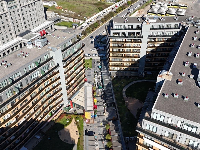 LENSDE,BÜYÜK TİP,BALKONLU,MANZARALI,BOŞ,SATILIK 1+1 DAİRE - Görsel 8