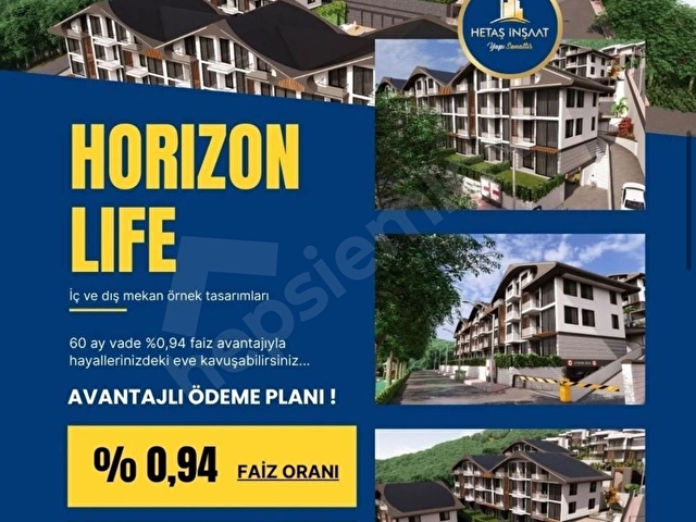 HETAŞ İNŞAATTAN YATIRIMLIK HORİZON LİFE BAHÇE DUBLEKS SABİHA GÖKÇENE 35 DK FUL MANZARALI PRESTİJLİ