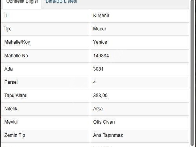 KIRŞEHİR MUCUR YENİCE MAHALLESİNDE, SATILIK TEK TAPU ARSA 388M2 - Görsel 2