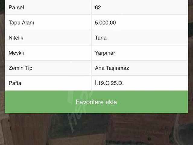 BALIKESİR ALTIEYLÜL ORHANLIDA 5000 M2 TEP TAPU SATILIK TARLA - Görsel 2