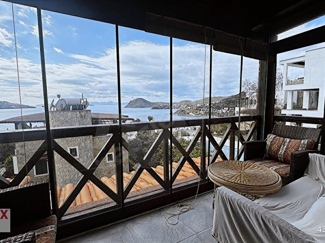BODRUM YALIKAVAK BILIMYALI SITESINDE MARINA MANZARALI TRIPLEKS - Görsel 19