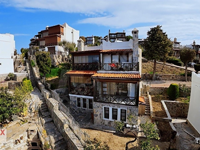 BODRUM YALIKAVAK BILIMYALI SITESINDE MARINA MANZARALI TRIPLEKS - Görsel 12