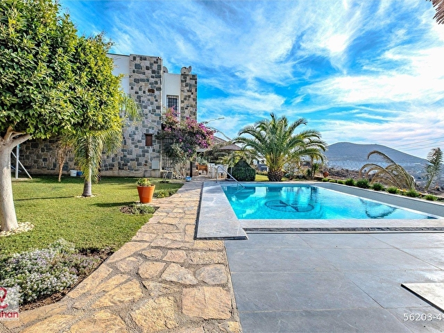 Bodrum Gümüşlük Deniz Manzaralı,Havuzlu 4+1 Müstakil Villa - Görsel 4