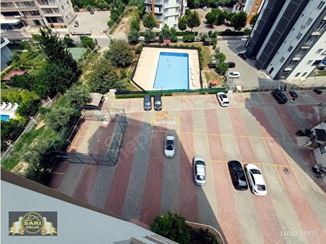 NAR KULE SİTESİNDE HAVUZLU AÇIK CEPHELİ KİRALIK 1+1 DAİRE - Görsel 2