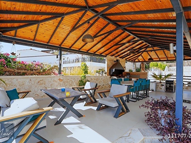 Kalkan Ortaalanda 6+2 lüks ful eşyalı geniş villa satılık - Görsel 15
