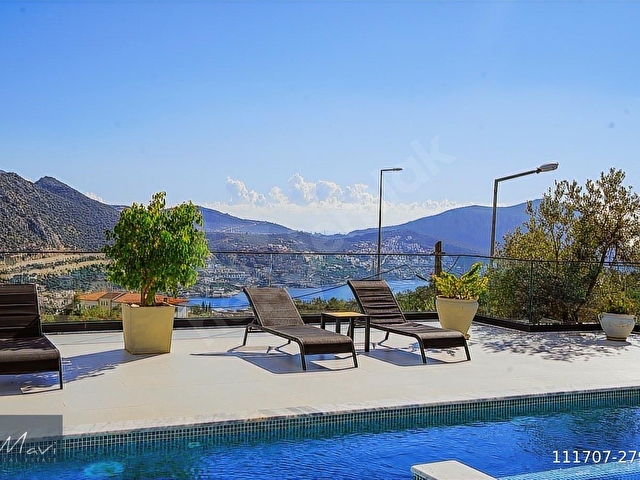 Kalkan Ortaalanda 6+2 lüks ful eşyalı geniş villa satılık - Görsel 27