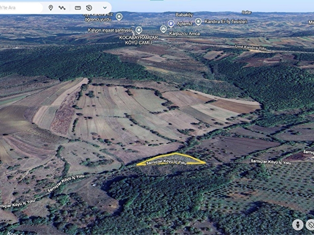 LUXORADAN KANDIRA DALCADA SATILIK YOLLU 3.368M² TARLA - Görsel 14