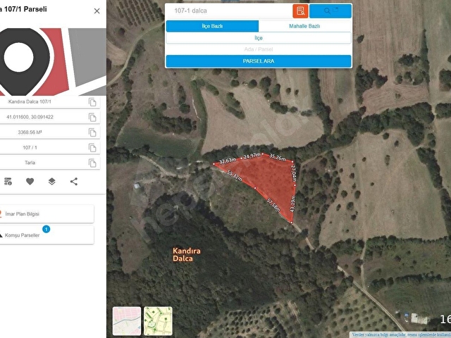 LUXORADAN KANDIRA DALCADA SATILIK YOLLU 3.368M² TARLA - Görsel 10