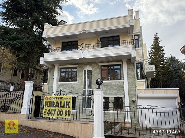 Çankaya Mutlukent Sitesi Hekimköyde 550 m2 10+1  Kiralık Ofis İşyeri & Konuta Kiralık Müstakil VİLLA