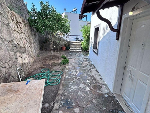 Bodrum Gündoğan Sürekli Yaşanır Site Deniz Manzaralı Bahçeli Kiralık Ev - Görsel 23