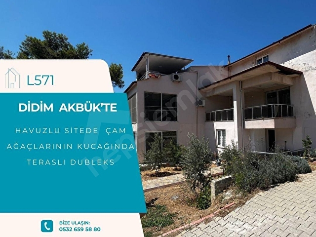 DİDİM AKBÜKTE HAVUZLU SİTEDE DOĞANIN KALBİNDE FERAH DUBLEKS