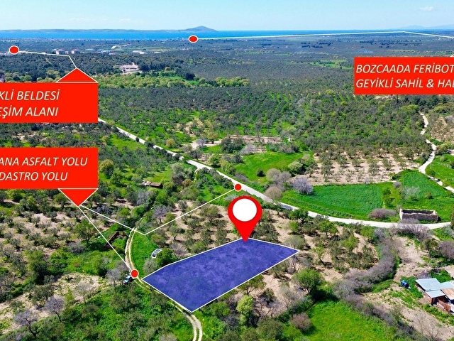 GEYİKLİYE 1 KİLOMETREDE 764m2 RESMİ YOLA CEPHELİ HOBİ BAHÇESİ - Görsel 2