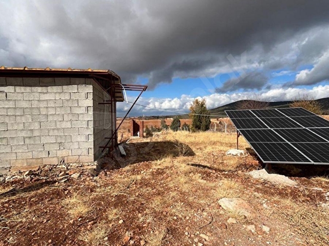 GÜNEŞ PANELİ EVİ OLAN 13828M2 TARLA ARAÇLA İÇİNE KADAR GİDİLİR - Görsel 6