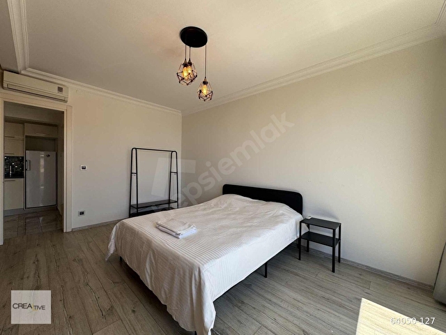 Cihangirde Teraslı Deniz Manzaralı Eşyalı Kiralık 1+1 Daire - Görsel 16