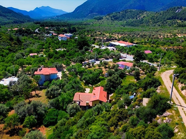Datça Zeytincikte Satılık 1200m² Doğa İçinde Özgün 3+1 Taş Ev - Görsel 4