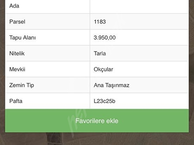 *SAHİBİNDEN SATILIK (3.950m2) KELEPİR TARLA*
