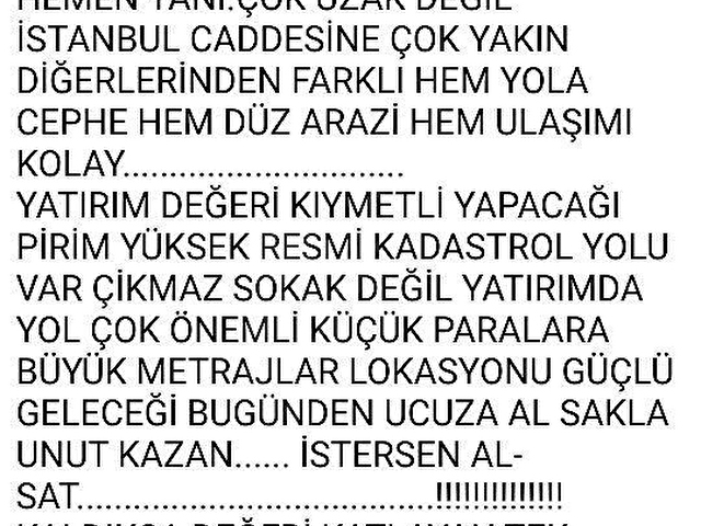 my EKİPdenHIZLA GELİŞEN KONYA AKŞEHİR ORGANİZE SANAYİ BÖLGESİ CİVARINDA SATILIK TAM YATIRIMLIK ARAZİ - Görsel 25