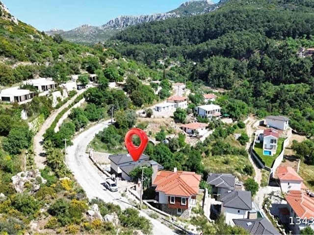 MARMARIS SÖĞÜT’TE DOĞAYLA İÇ İÇE, ÖZEL BAHÇELI 3+1 DUBLEKS VILLA - Görsel 4