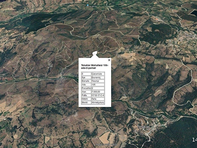 BAYRAMİÇ TOLUKLAR KÖYÜ KAZDAĞLARI YAMACINDA SATILIK FIRSAT TARLA - Görsel 8