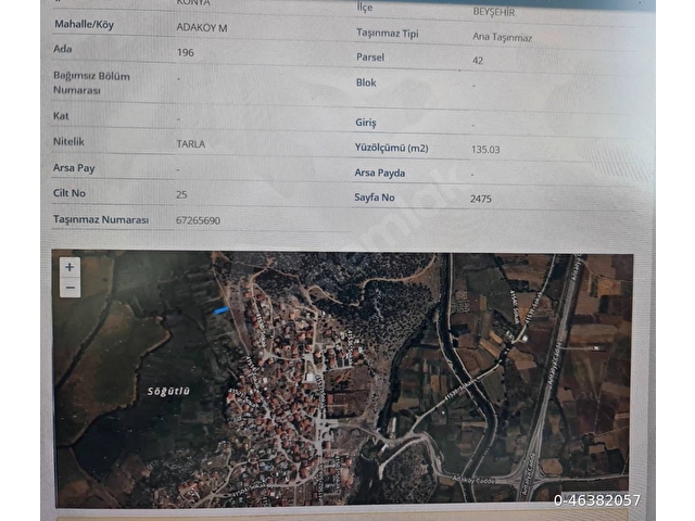 Kupon fırsat tarlalar konya beysehir adaköy otoban yanı - Görsel 11